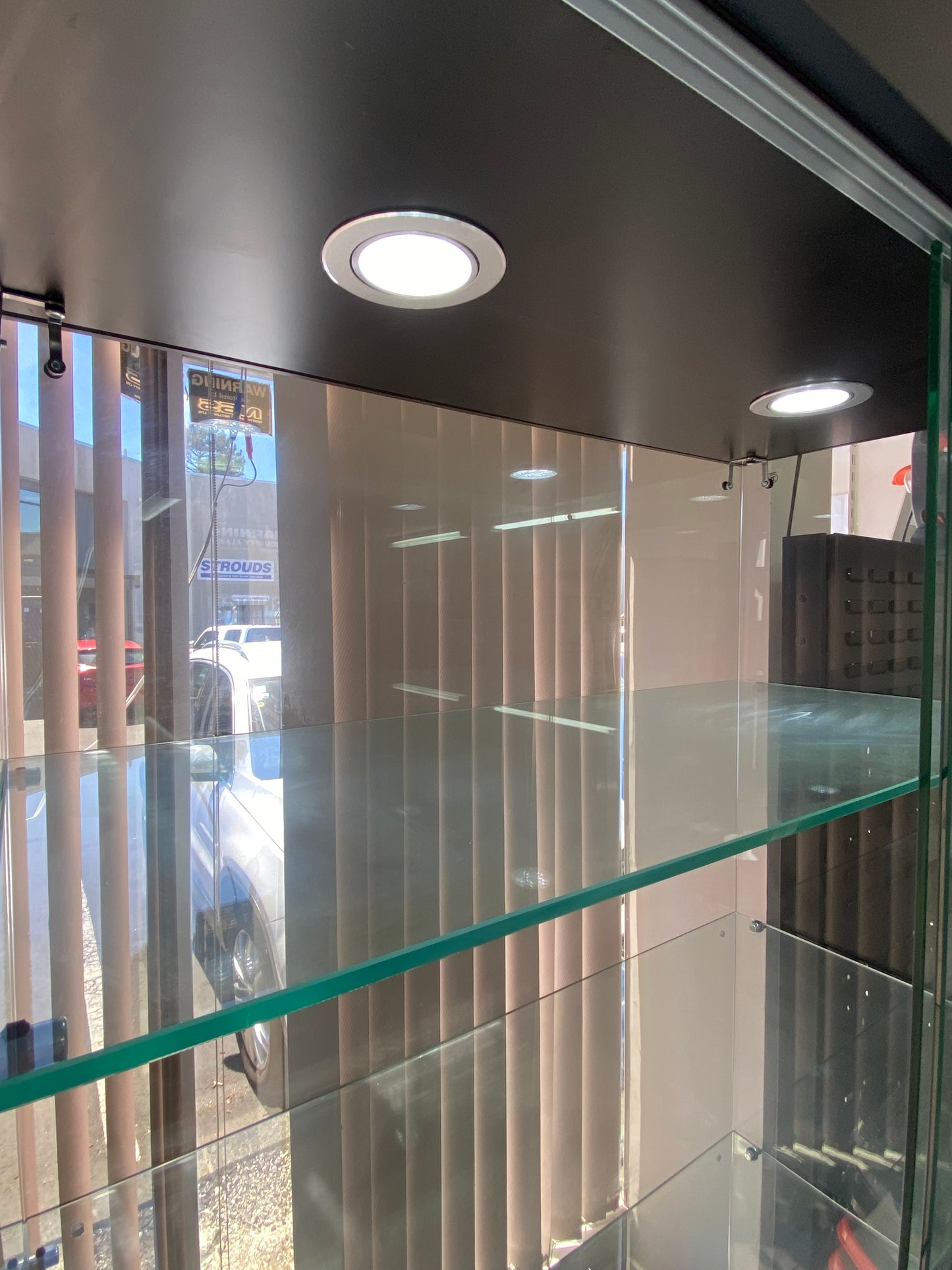 Tough Glass Display Shelving with LED Lighting