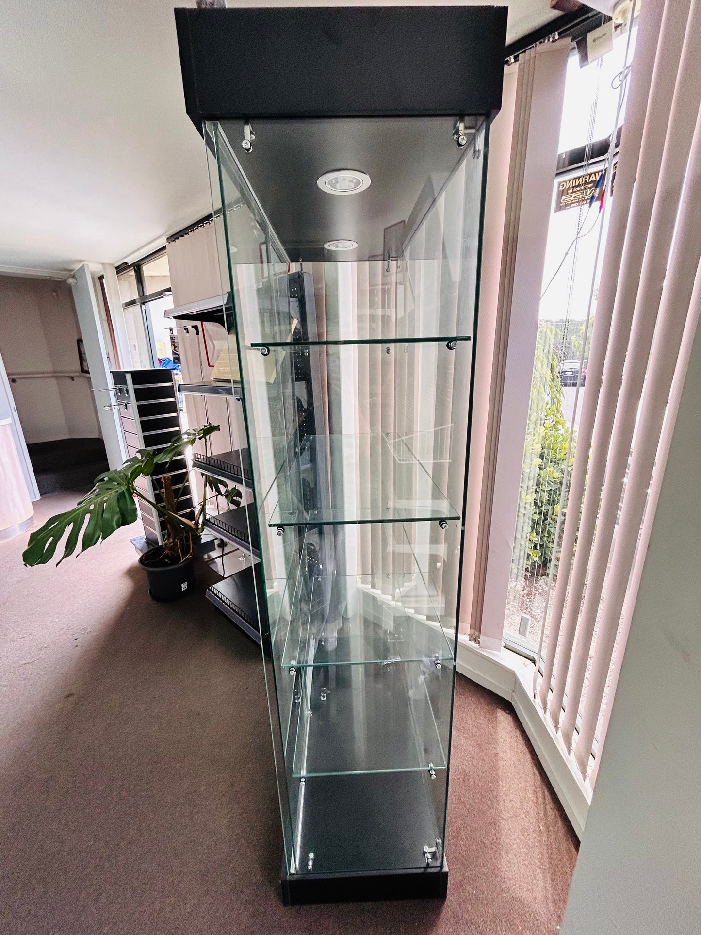 Tough Glass Display Shelving with LED Lighting