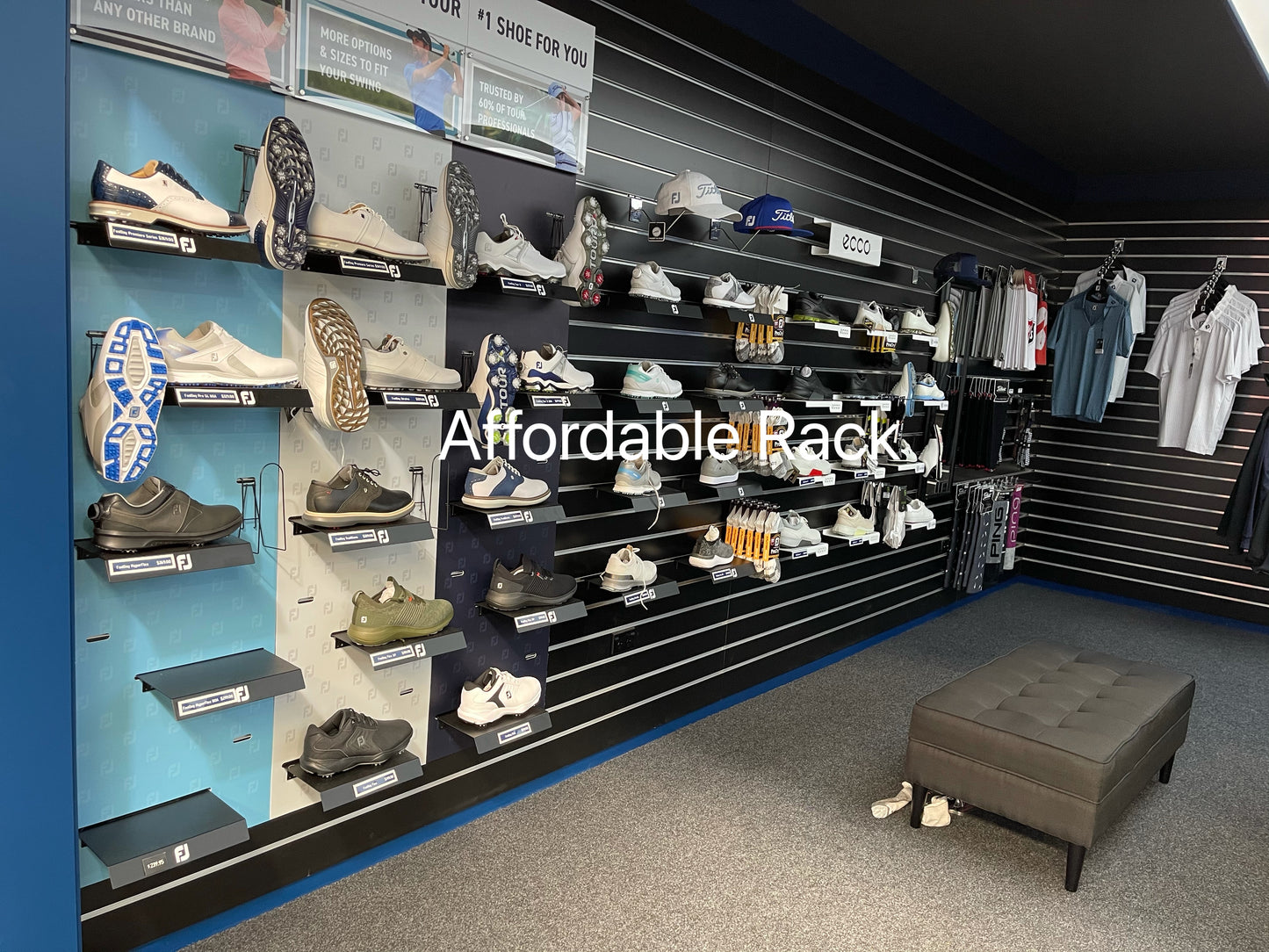 2.4m x 1.2m Slatwall Black (SS2400B) - Affordable Rack