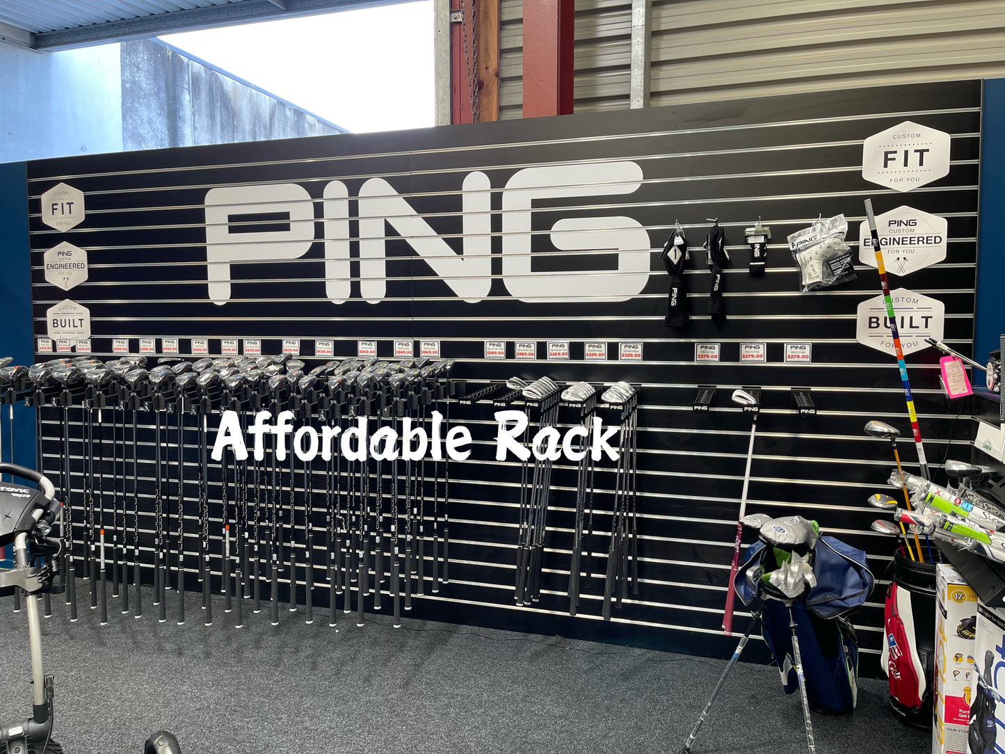 2.4m x 1.2m Slatwall Black (SS2400B) - Affordable Rack
