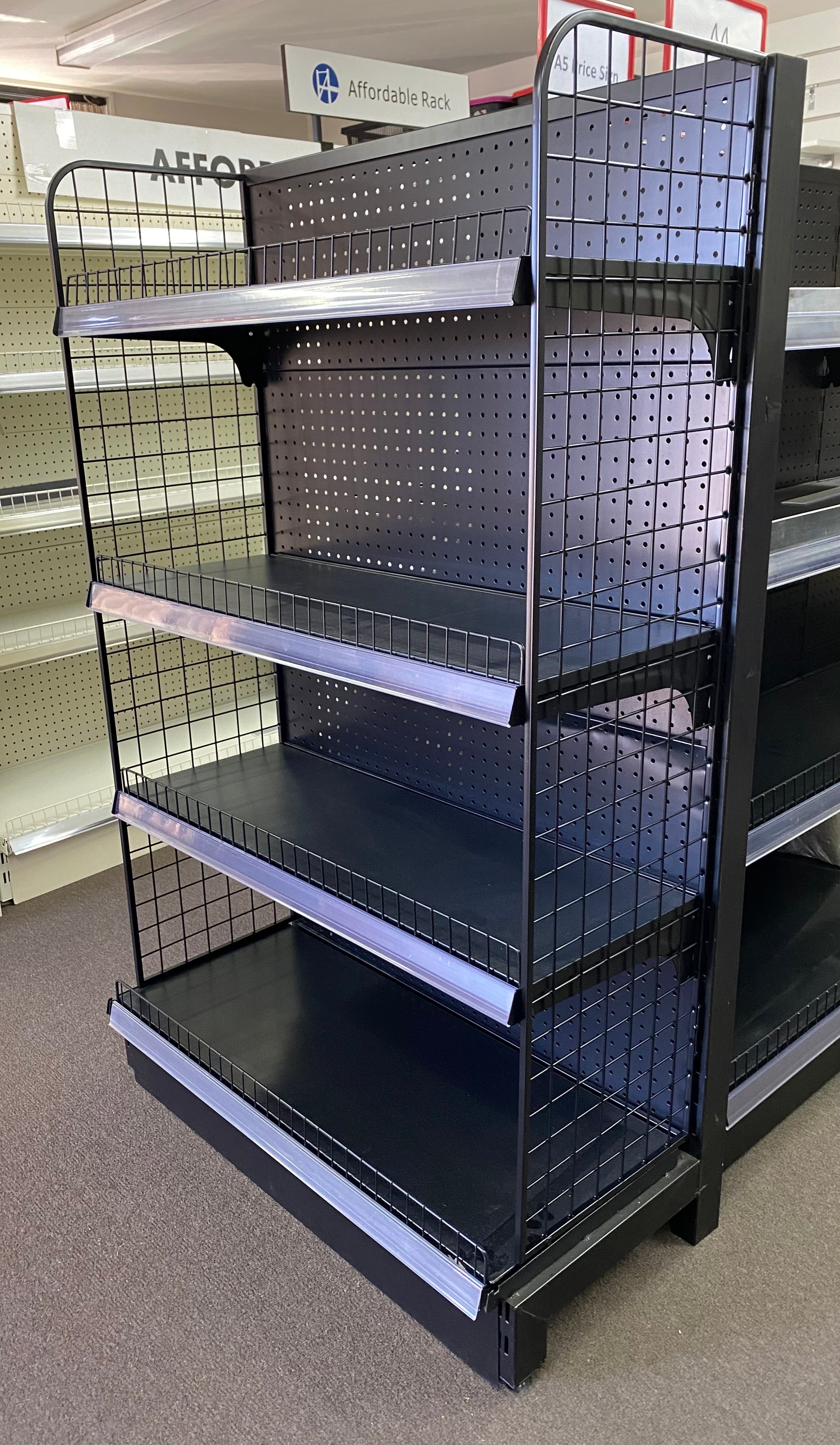 1500mm(H)x900(W)x450(D), Single Side Shelving (BRT1500S) – Affordable Rack