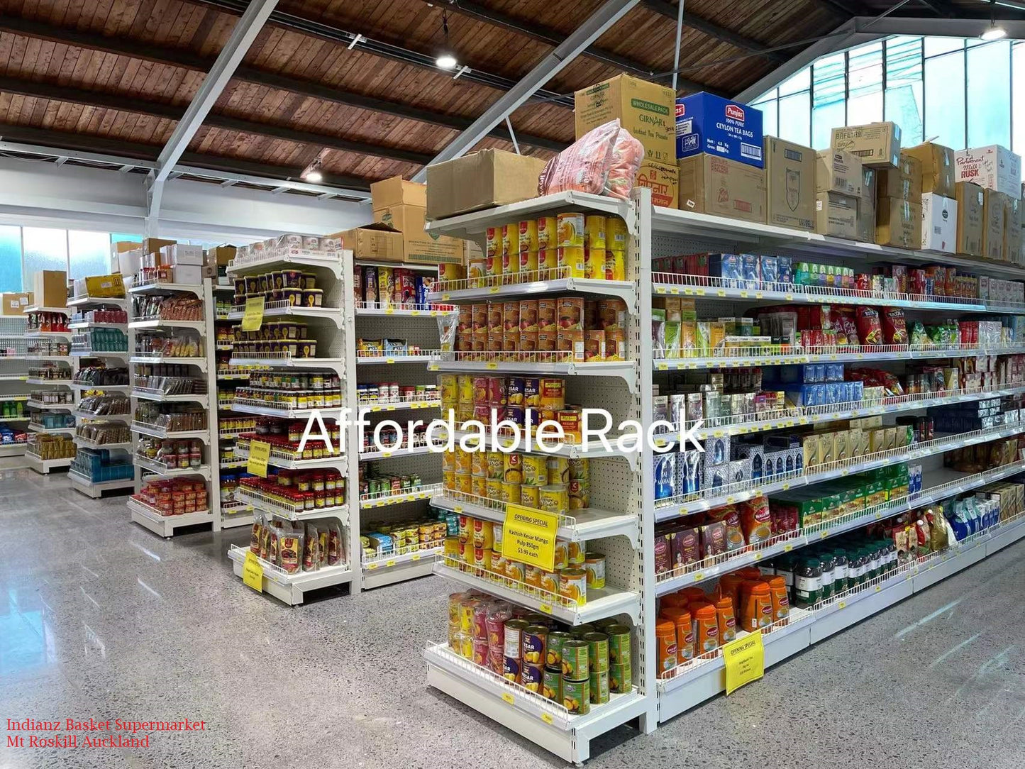 1800mm(H)x1200(W)x500(D), Single Side Shelving (AF02S)