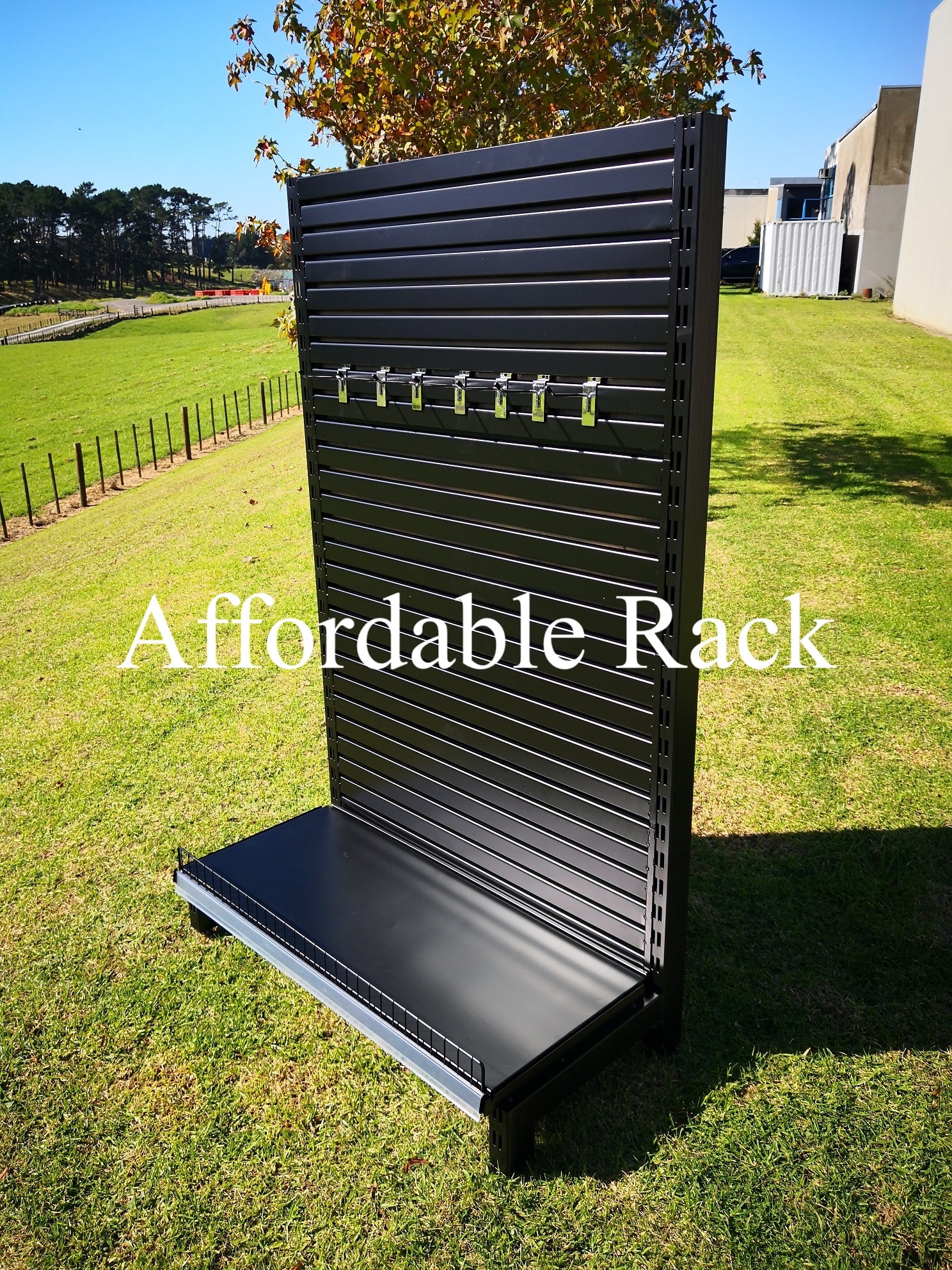 1.5m Retail Shelving with Slat Back Boards (BRT500S) - Affordable Rack