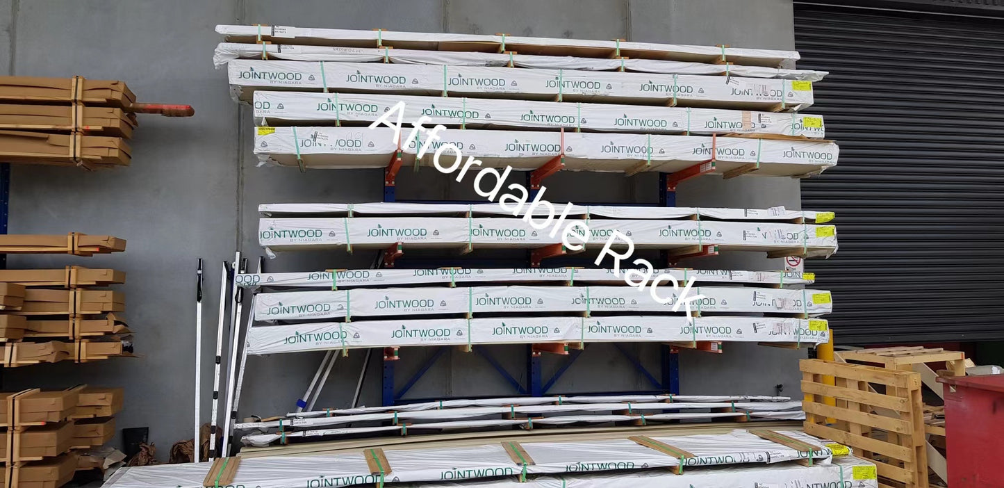 3000mm(H)x1500(W)x1400(D) Galvanized Cantilever Racking Single Sided with 1000kg Arms