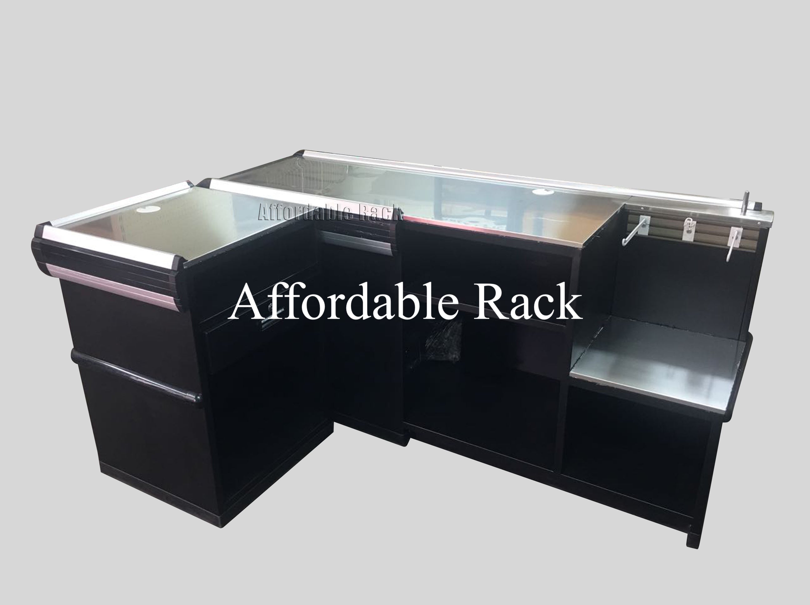 Cashier Counter Stainless Steel Top – Affordable Rack