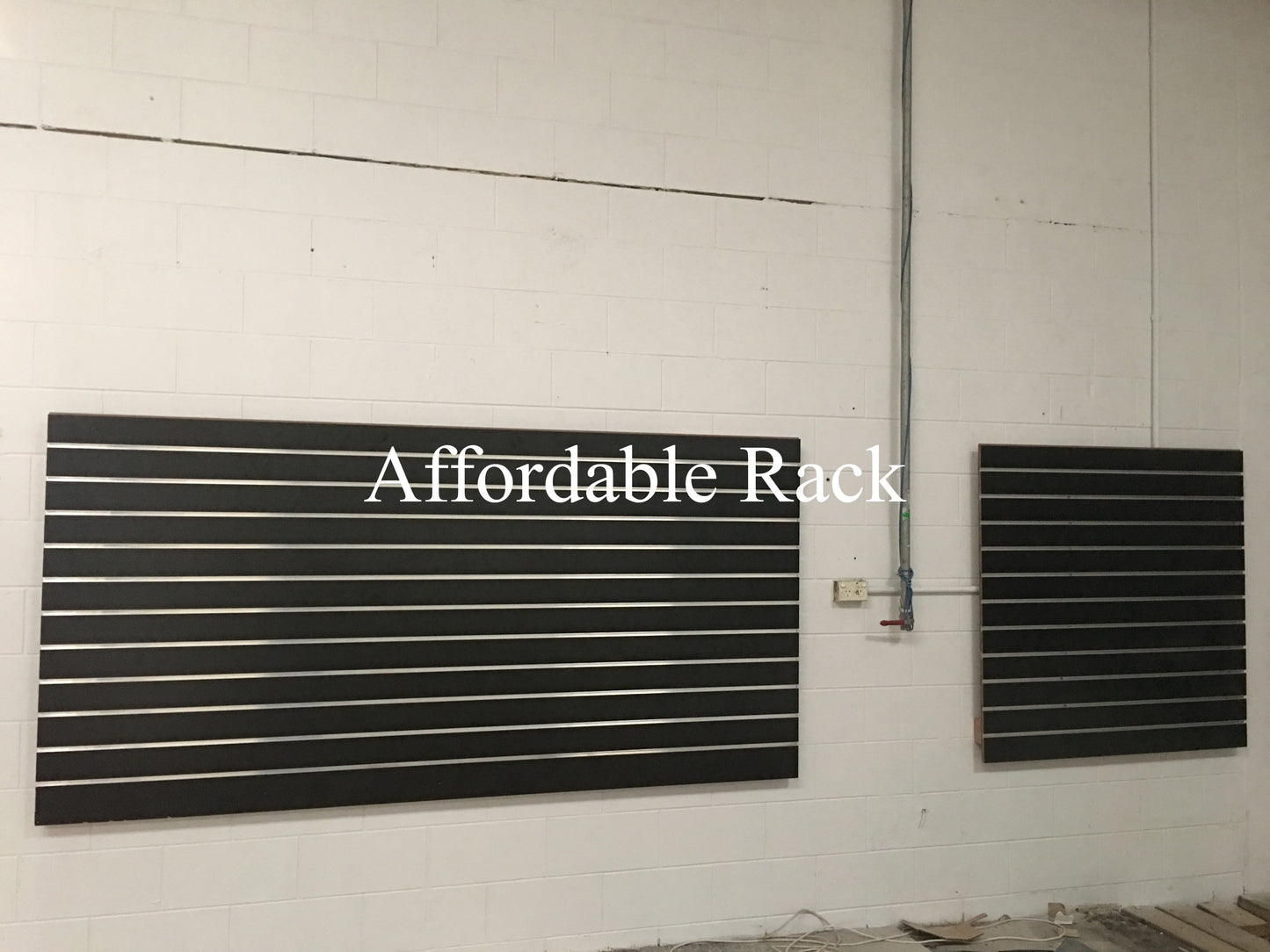 1.2m x 1.2m Slatwall Black (SS1200B)