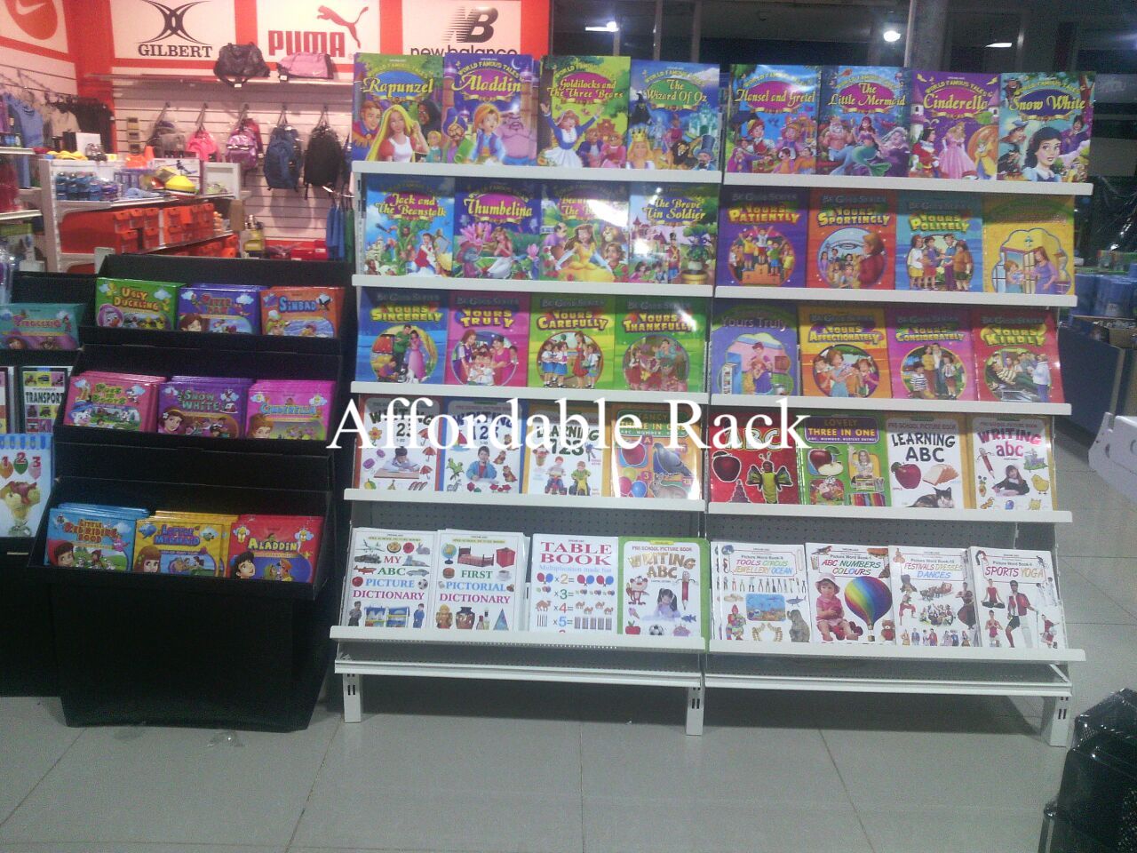Magazine/Book Rack Black