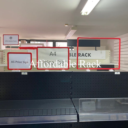 Magnetic Price Sign with PVC Inserts