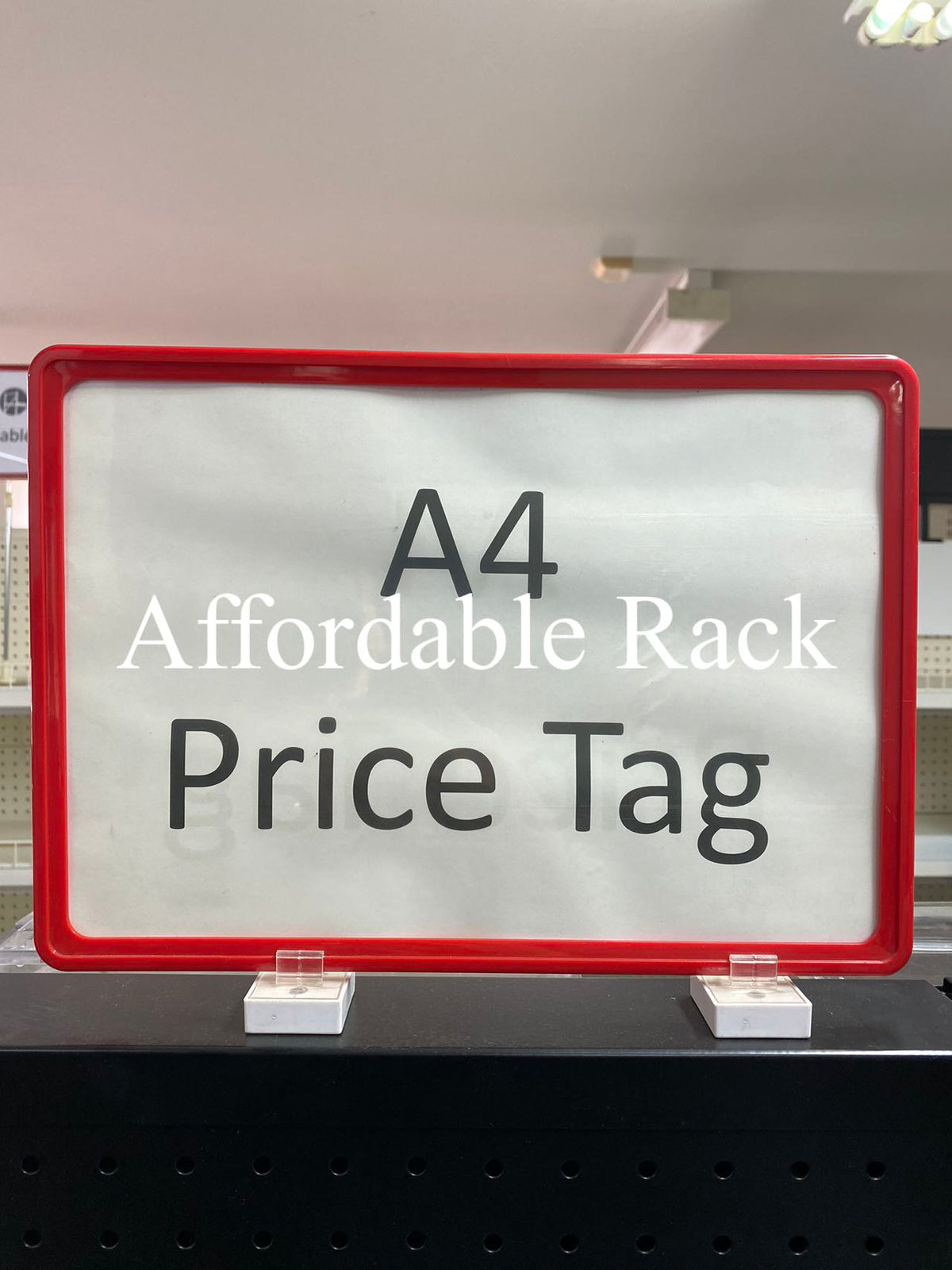 Magnetic Price Sign with PVC Inserts