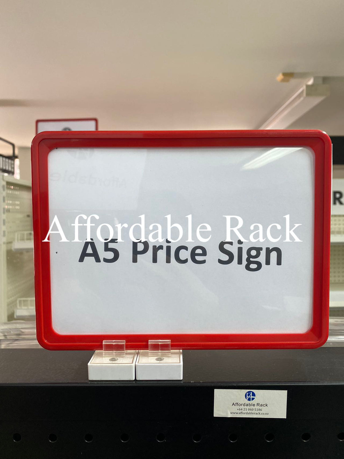 Magnetic Price Sign with PVC Inserts